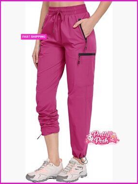 Water Resistant Quick Dry Hiking Pants with Cargo Pockets